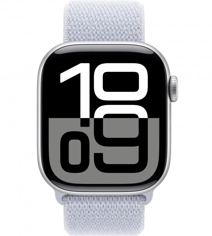 Умные часы Apple Watch Series 10 42mm Silver Aluminum Case with Blue Cloud Sport Loop