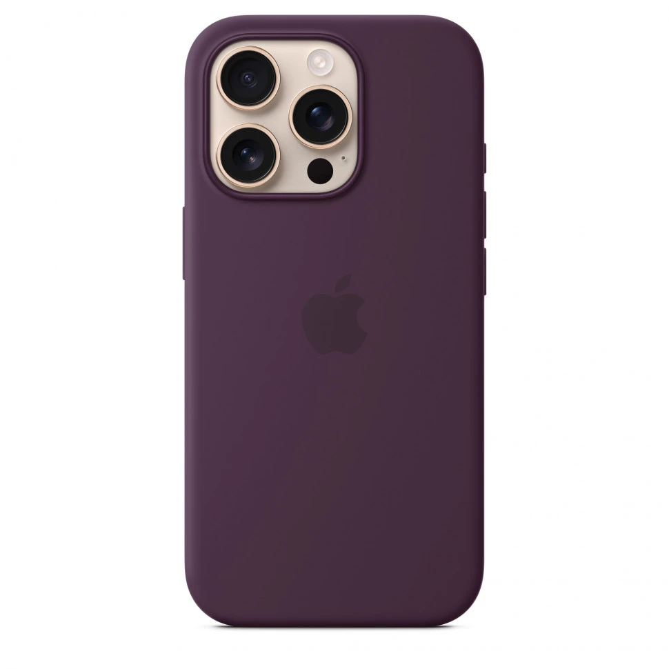 Чехол защитный Apple Silicone Case с MagSafe для iPhone 16 Pro Plum