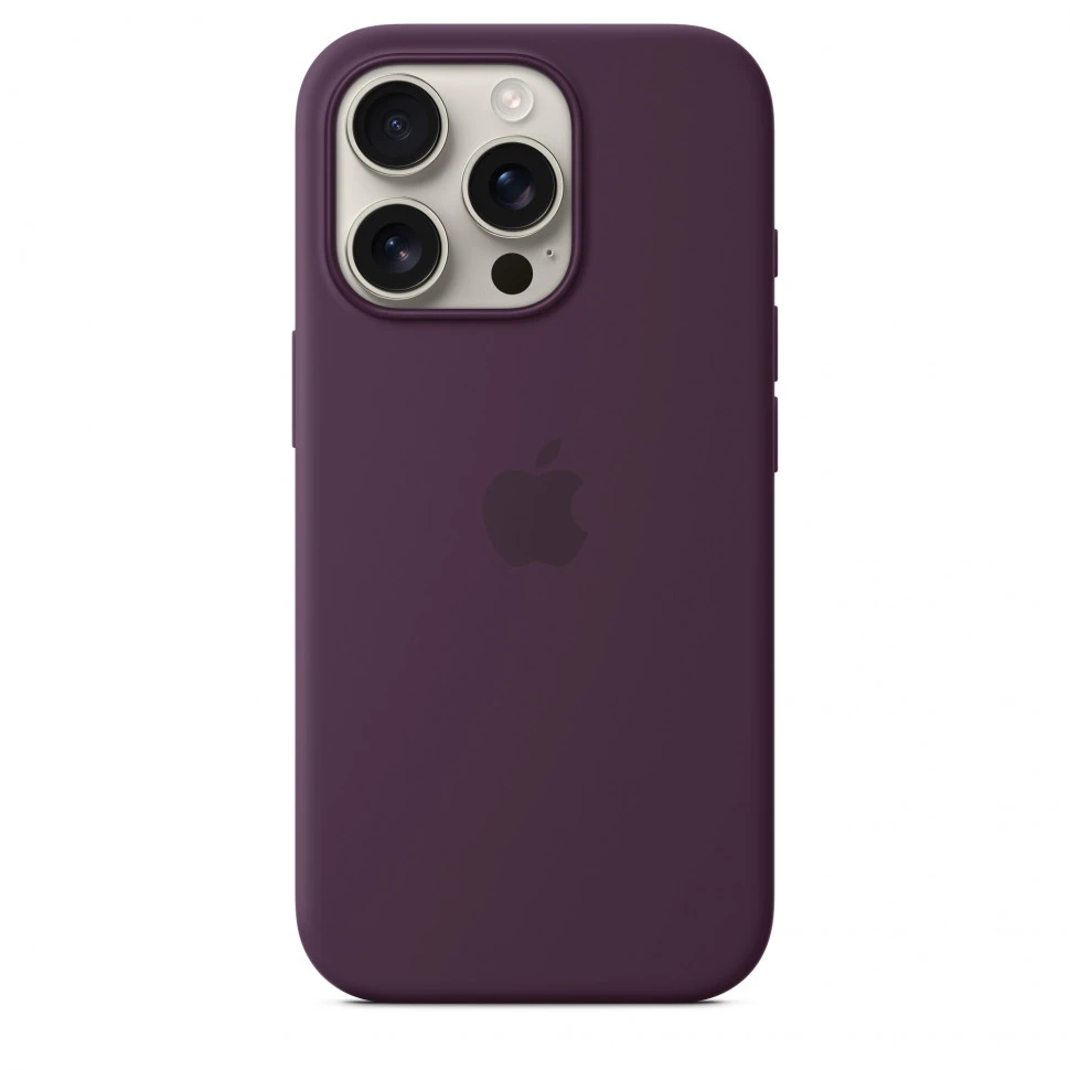 Чехол защитный Apple Silicone Case с MagSafe для iPhone 16 Pro Plum