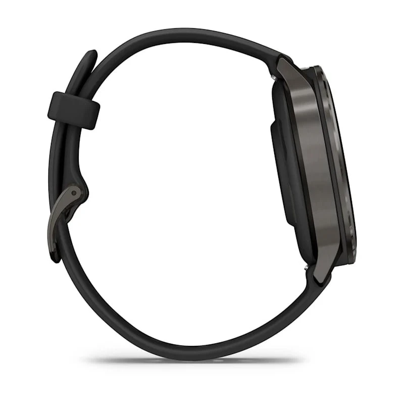 Умные часы Garmin Venu 4 41mm Slate with Black Silicone Band (010-03013-02)