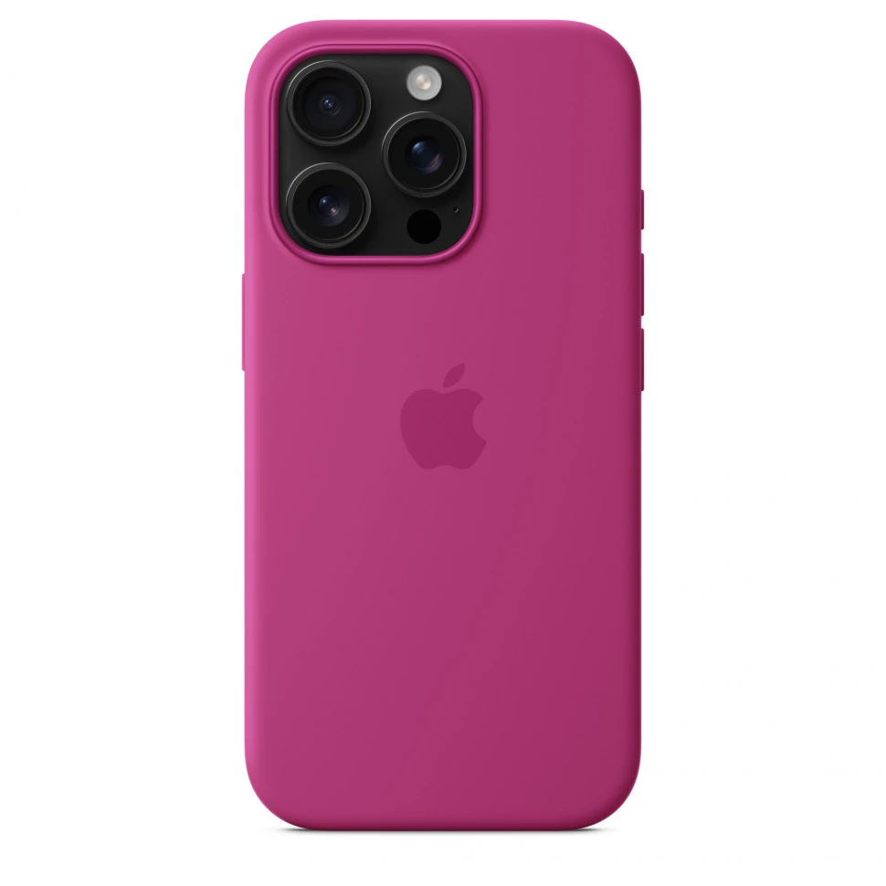 Чехол защитный Apple Silicone Case с MagSafe для iPhone 16 Pro Fuchsia