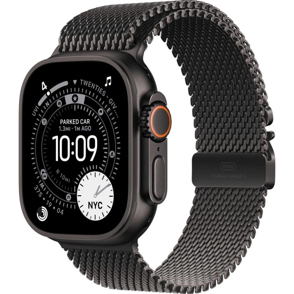 Умные часы Apple Watch Ultra 3 2025 49mm Black Titanium Case with Black Titanium Milanese Loop (M)