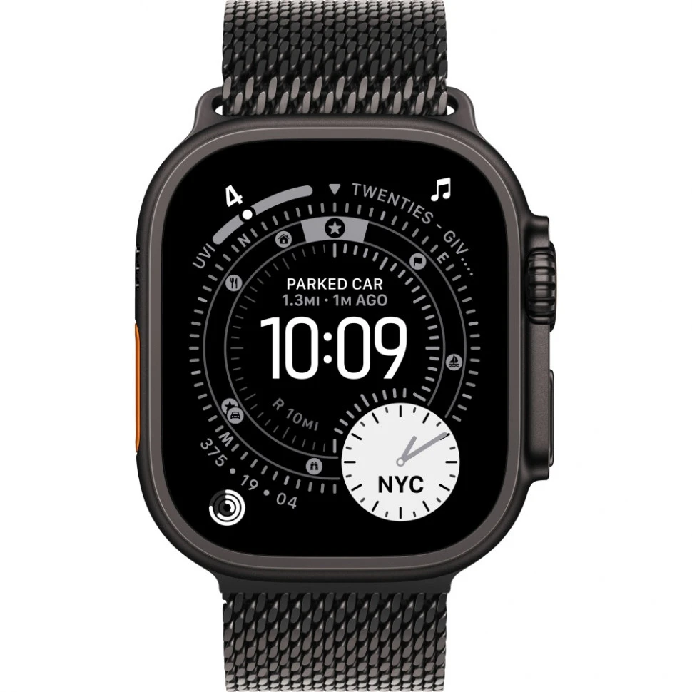 Умные часы Apple Watch Ultra 3 2025 49mm Black Titanium Case with Black Titanium Milanese Loop (M)
