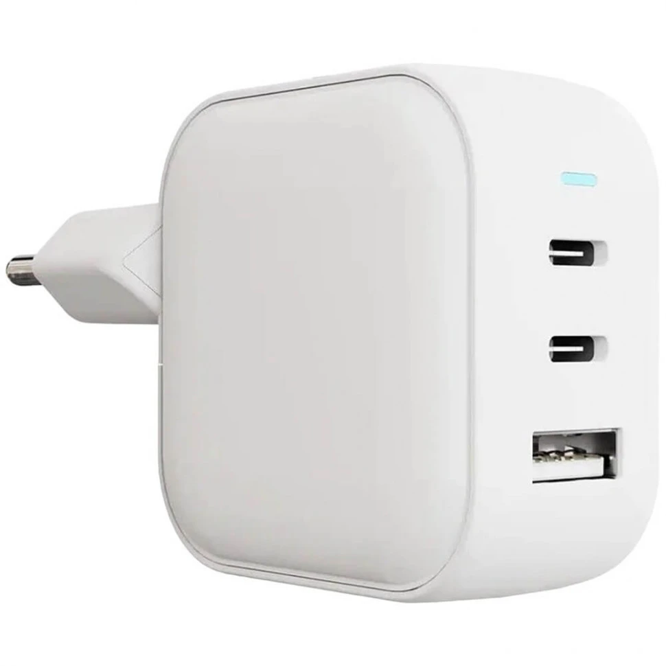 Сетевое зарядное устройство VLP G-Charge 65W 2xUSB-С+USB-A PD QC Белый