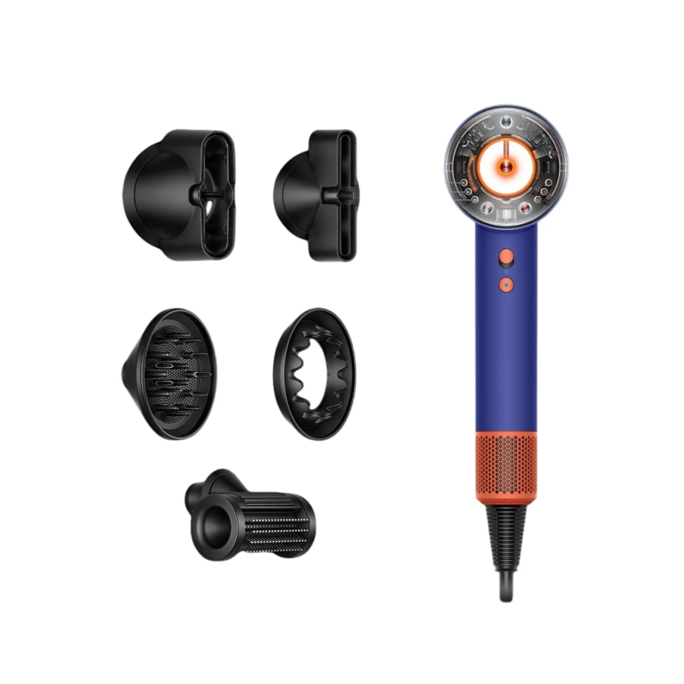 Фен Dyson Supersonic Nural HD16 Vinca Blue/Topaz Orange (Вилка CN)
