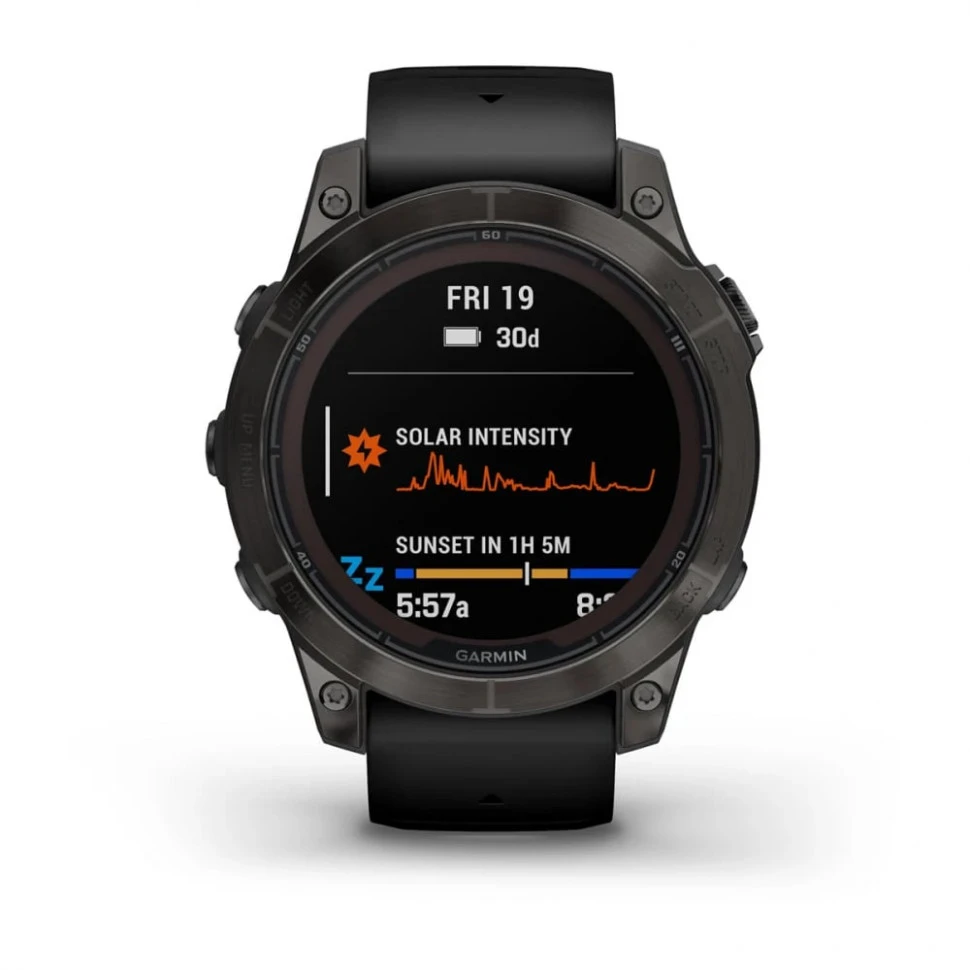 Умные часы Garmin Fenix 7 Pro 47mm SOLAR Sapphire Carbon Gray DLC Titanium with Black Band (010-02777-11)