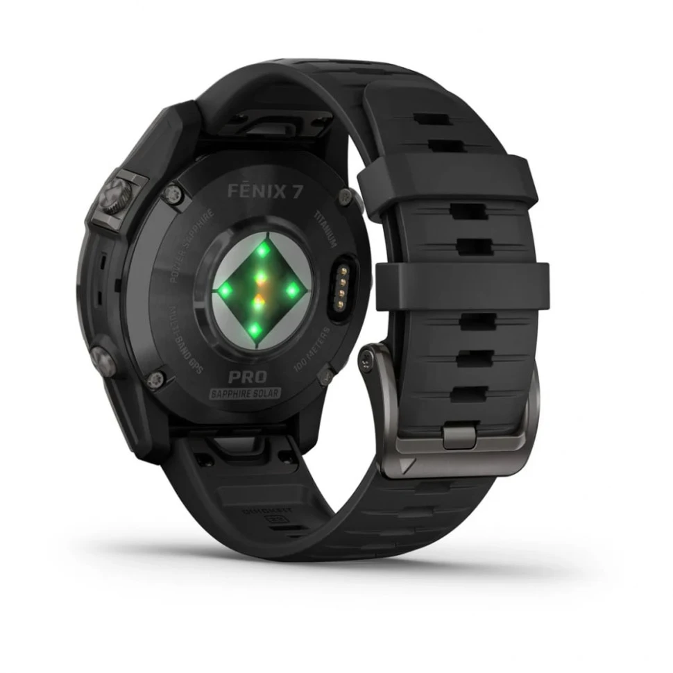Умные часы Garmin Fenix 7 Pro 47mm SOLAR Sapphire Carbon Gray DLC Titanium with Black Band (010-02777-11)