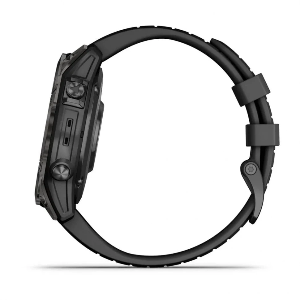 Умные часы Garmin Fenix 7 Pro 47mm SOLAR Sapphire Carbon Gray DLC Titanium with Black Band (010-02777-11)