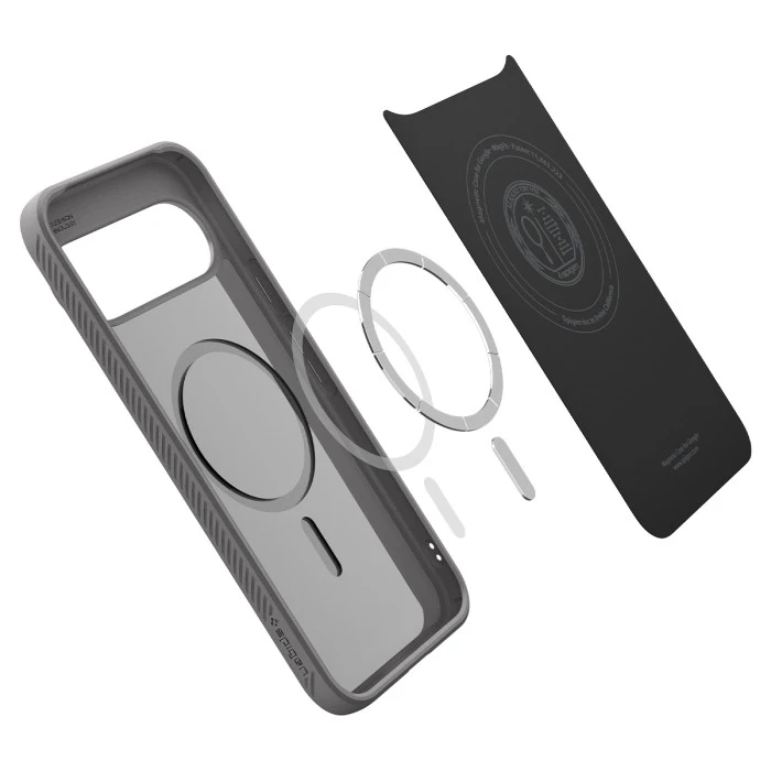 Чехол защитный Spigen Liquid Air MagFit для Google Pixel 10/10 Pro Серый (Marble Grey)