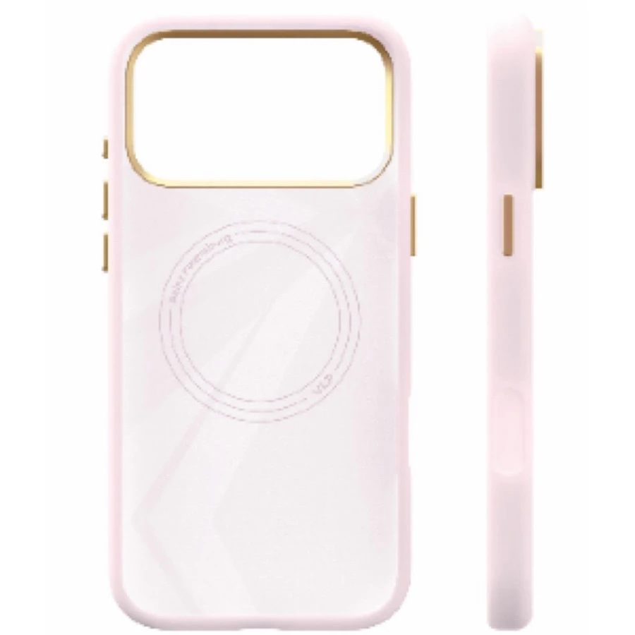 Чехол защитный VLP Aster Pro Case MagSafe для iPhone 17 Pro Max Розовый