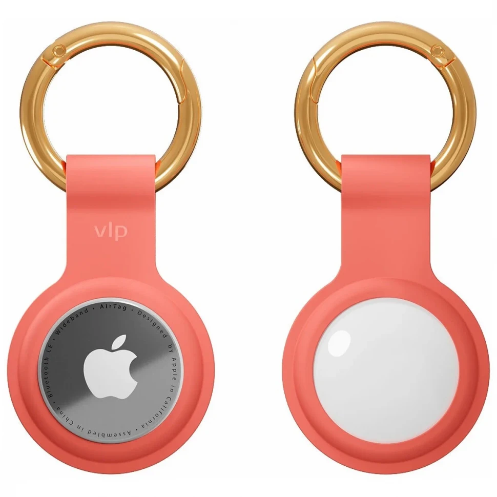 Брелок-подвеска VLP Silicone Case для AirTag Коралловый