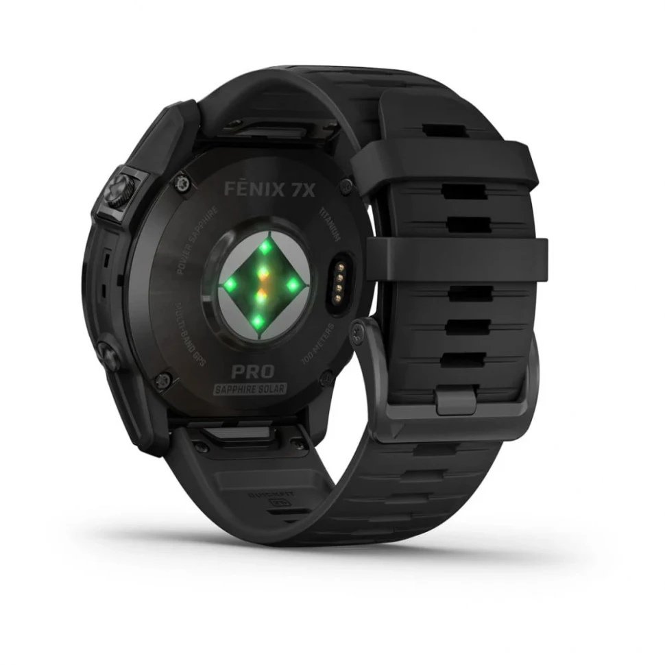 Умные часы Garmin Fenix 7X Pro 51mm SOLAR Sapphire Carbon Gray DLC Titanium with Black Band (010-02778-11)