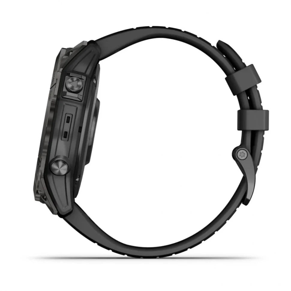 Умные часы Garmin Fenix 7X Pro 51mm SOLAR Sapphire Carbon Gray DLC Titanium with Black Band (010-02778-11)