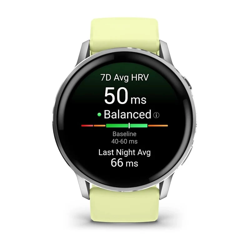 Умные часы Garmin Venu 4 45mm Silver with Citron Silicone Band (010-03014-02)