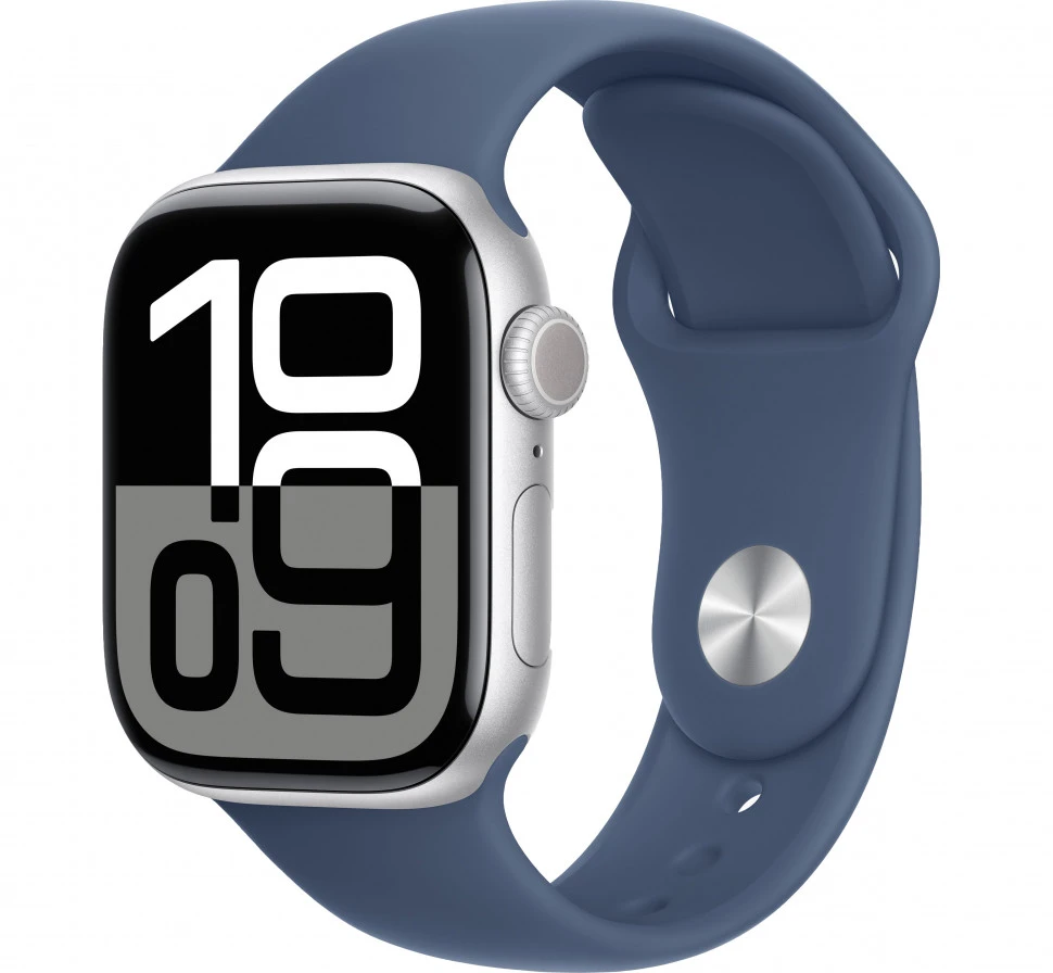 Умные часы Apple Watch Series 10 42mm Silver Aluminum Case with Denim Sport Band (M/L)