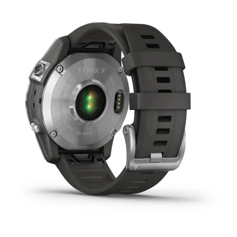 Умные часы Garmin Fenix 7 47mm Standard Edition Silver with Graphite Band (010-02540-01)