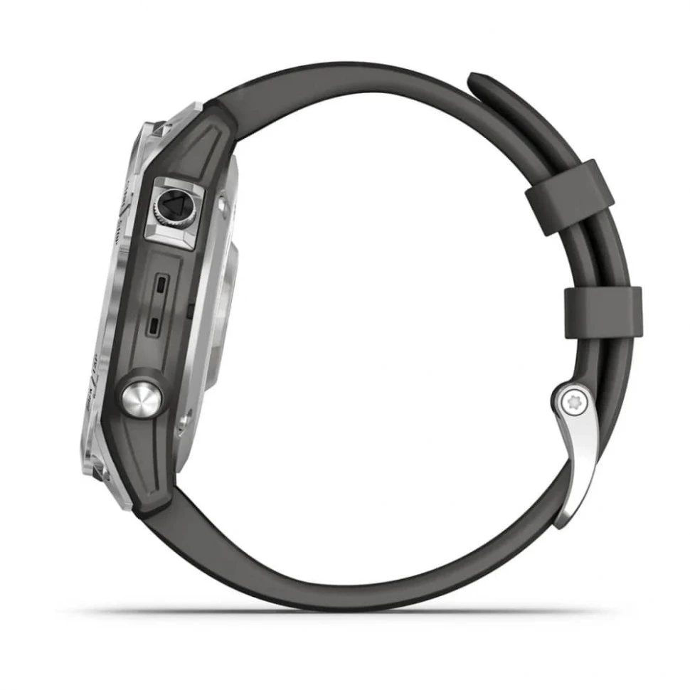Умные часы Garmin Fenix 7 47mm Standard Edition Silver with Graphite Band (010-02540-01)