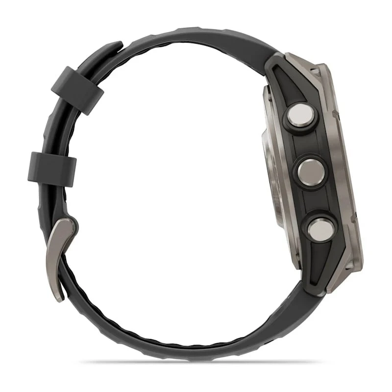 Умные часы Garmin Fenix 8 Pro 47mm AMOLED Sapphire Titanium with Graphite/Black Silicone Band (010-03198-10)