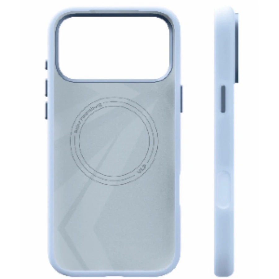 Чехол защитный VLP Aster Pro Case MagSafe для iPhone 17 Pro Max Голубой