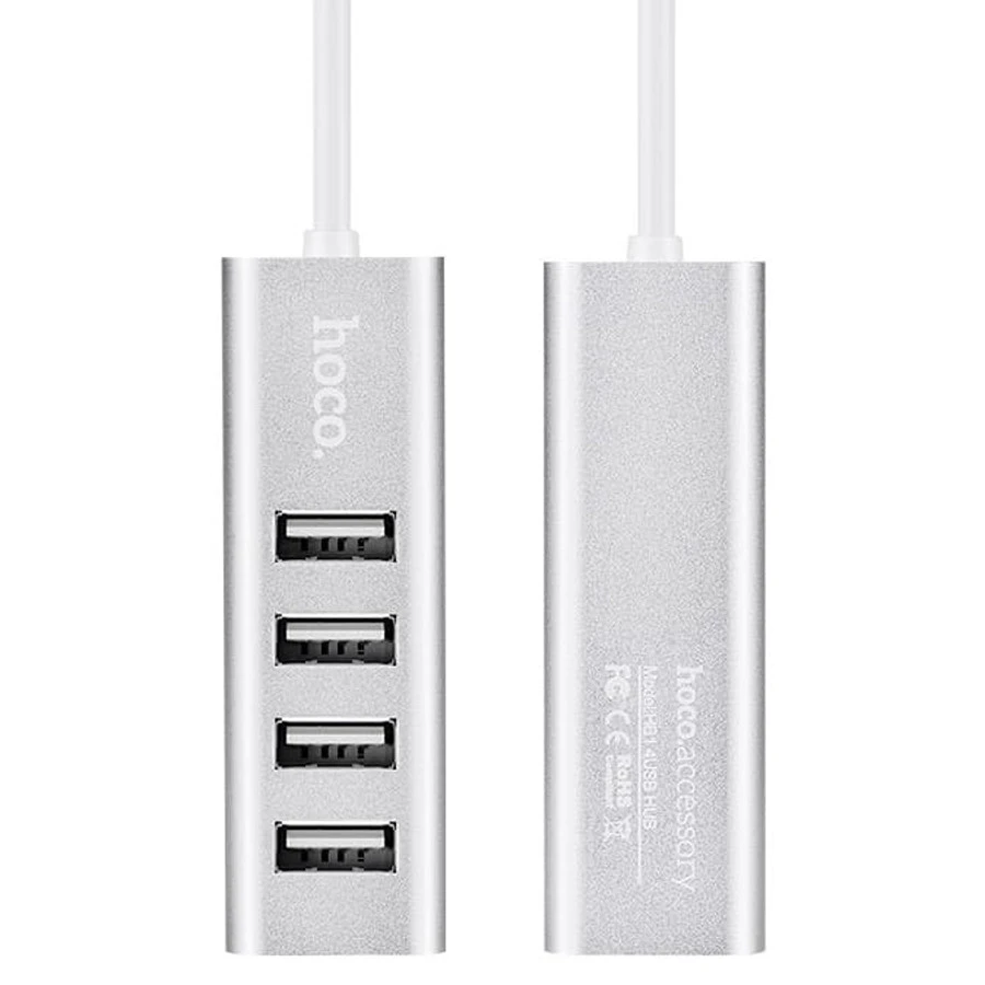 Стыковочная станция HOCO HB1 4xUSB Серебристый