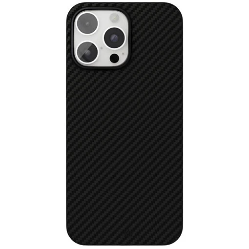 Чехол защитный VLP Kevlar Case с MagSafe для iPhone 16 Pro Max Черный