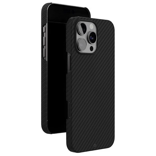 Чехол защитный VLP Kevlar Case с MagSafe для iPhone 16 Pro Max Черный