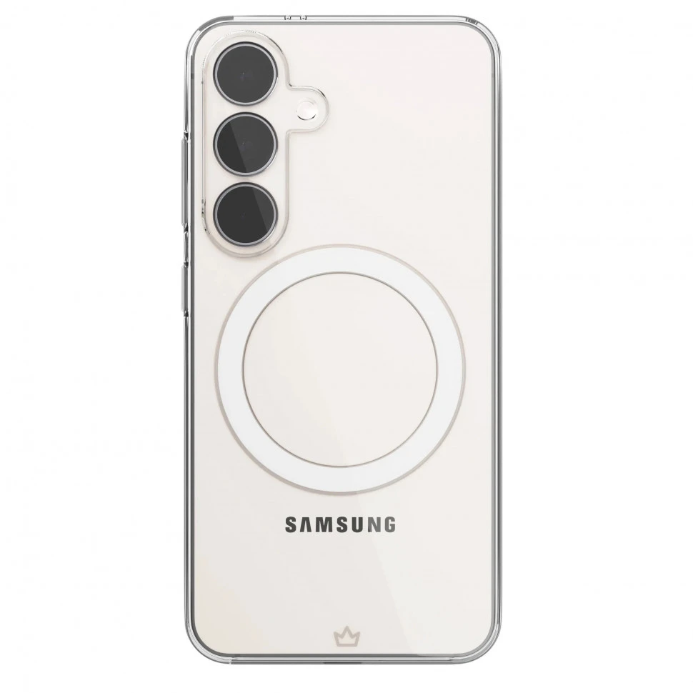 Чехол защитный VLP Flex Puro Case с MagSafe для Samsung S25 Прозрачный