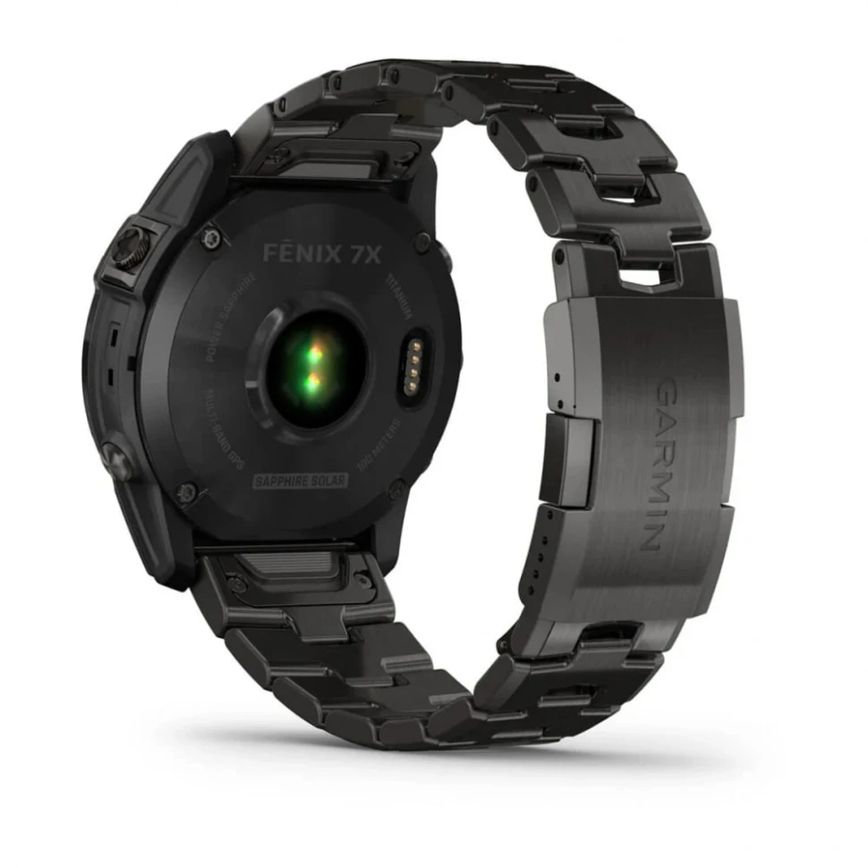 Умные часы Garmin Fenix 7X 51mm SOLAR Sapphire Carbon Grey DLC Titanium with Carbon Grey DLC Vented Titanium Band (010-02541-27)