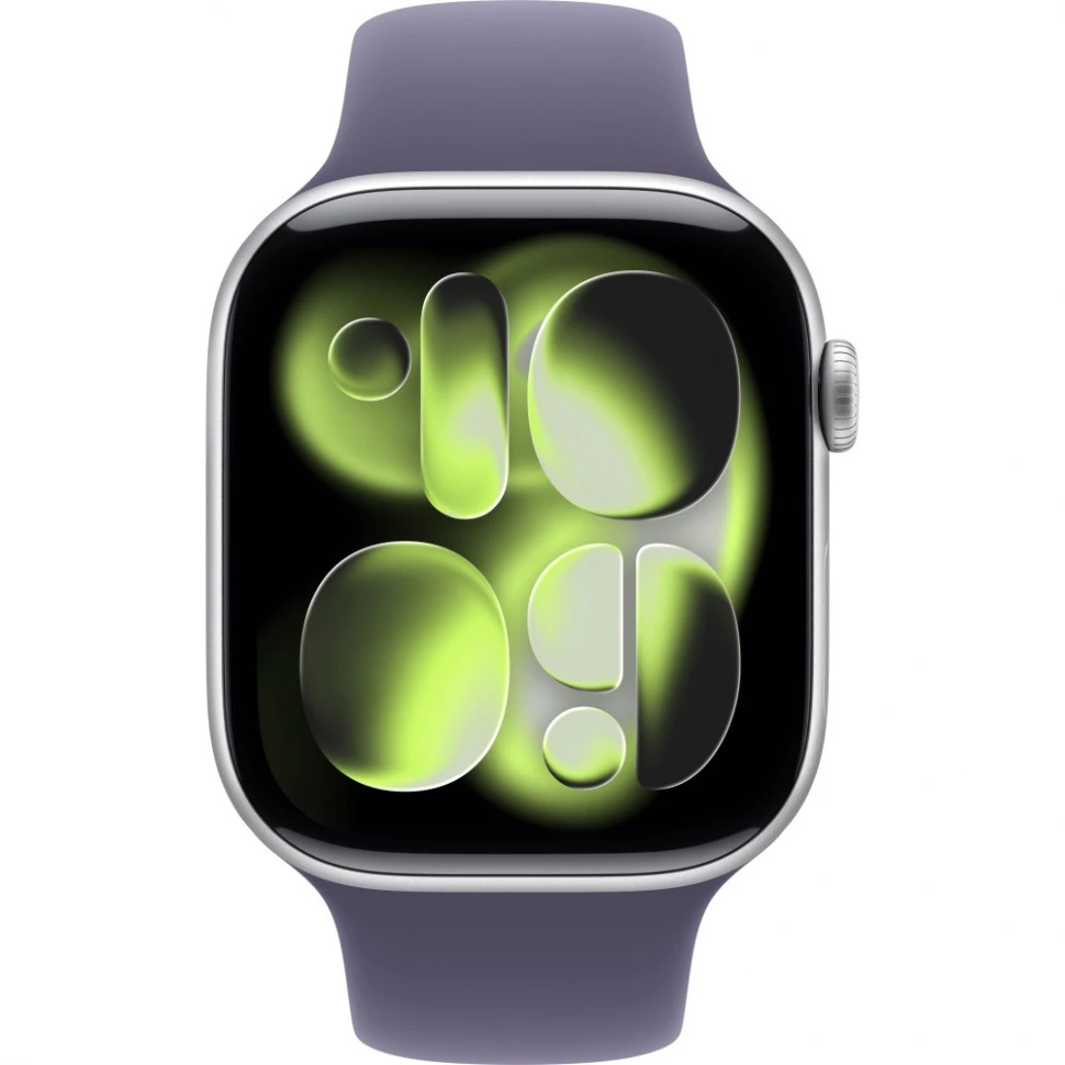 Умные часы Apple Watch Series 11 46mm Silver Aluminum Case with Purple Fog Sport Band (S/M)