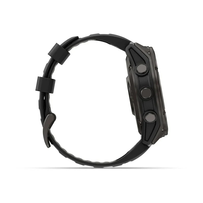 Умные часы Garmin Fenix 8 Pro 51mm AMOLED Sapphire Carbon Gray DLC Titanium with Black/Pebble Gray Silicone Band (010-03199-00)