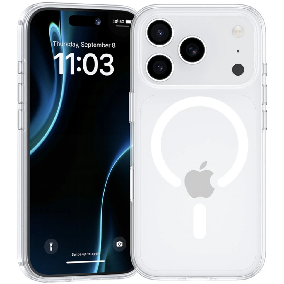 Чехол защитный Benks Crystal Magnetic для iPhone 17 Pro Прозрачный