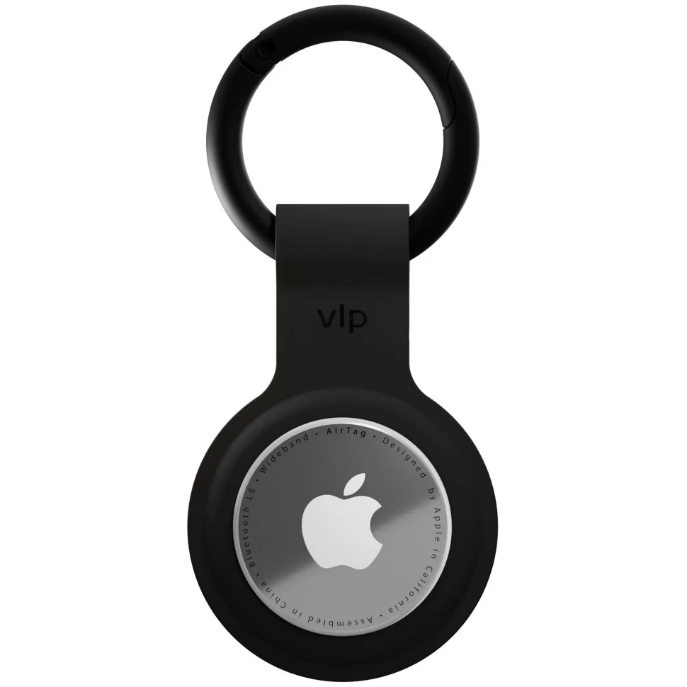 Брелок-подвеска VLP Silicone Case для AirTag Черный