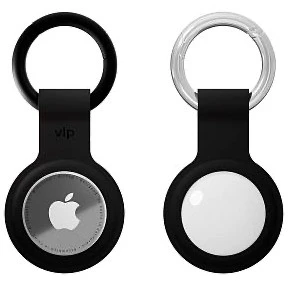 Брелок-подвеска VLP Silicone Case для AirTag Черный