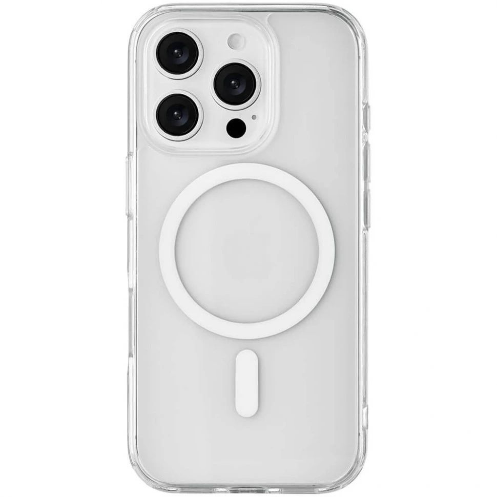 Чехол защитный uBear Real Mag Case для iPhone 16 Pro Max Прозрачный