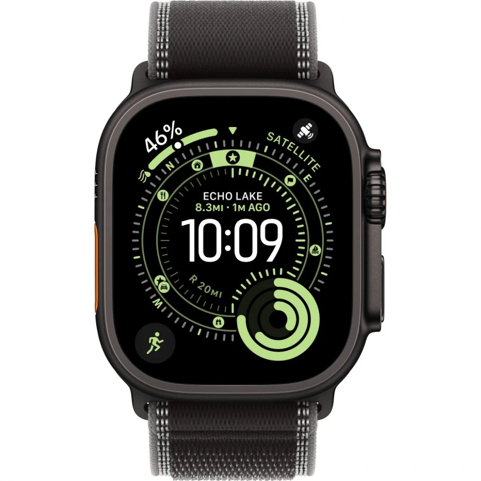Умные часы Apple Watch Ultra 3 2025 49mm Black Titanium Case with Black/Charcoal Trail Loop (M/L)