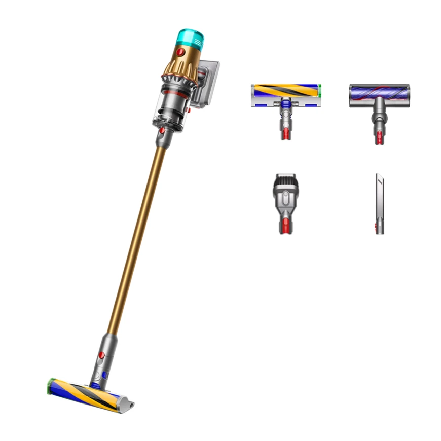 Вертикальный беспроводной пылесос Dyson V12 Detect Slim Absolute (SV46) Gold/Gold (Вилка CN)