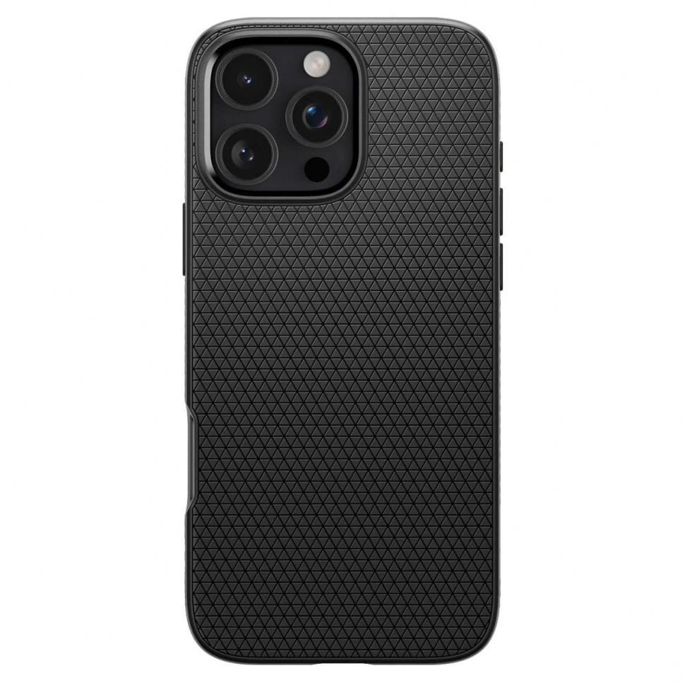  Чехол защитный Spigen Liquid Air для iPhone 16 Pro Черный (Black)