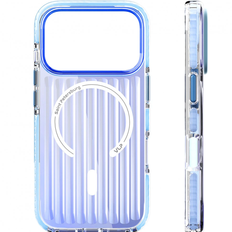 Чехол защитный VLP Pulse Case MagSafe для iPhone 17 Pro Синий