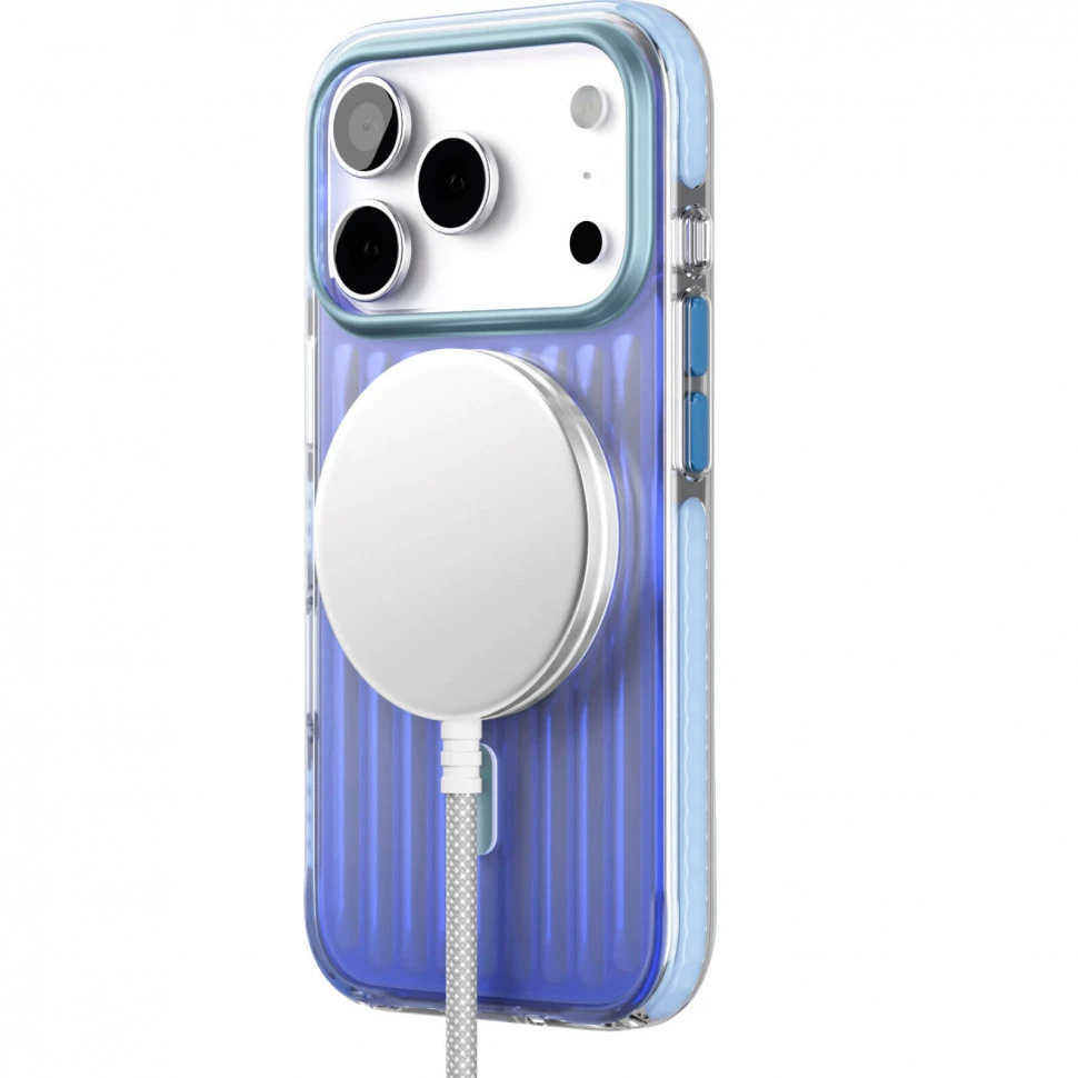 Чехол защитный VLP Pulse Case MagSafe для iPhone 17 Pro Синий