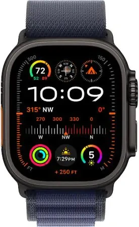 Умные часы Apple Watch Ultra 2 2024 49mm Black Titanium Case with Navy Alpine Loop (L)