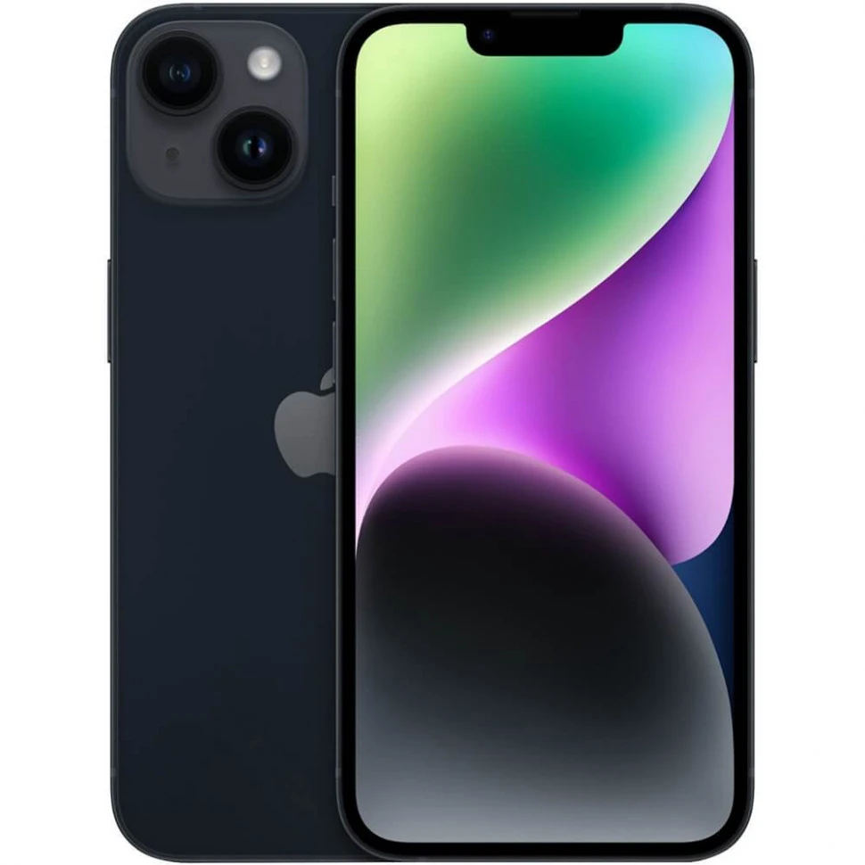 Смартфон Apple iPhone 14 256GB Черный (Midnight)