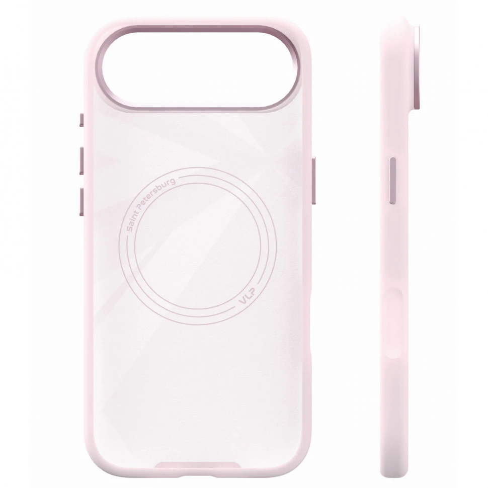 Чехол защитный VLP Aster Pro Case MagSafe для iPhone Air Розовый
