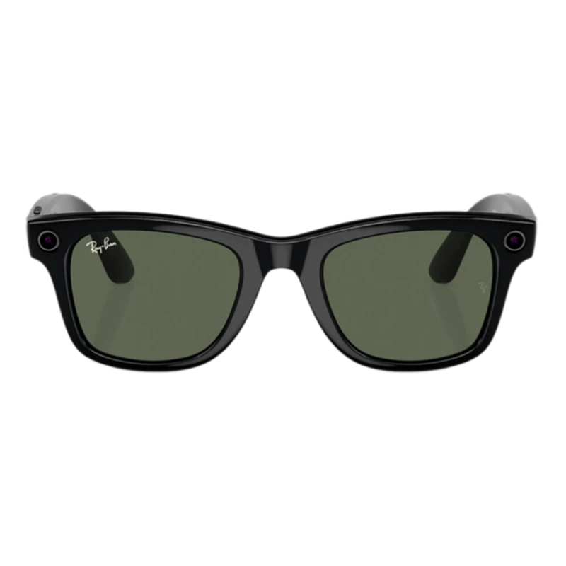 Умные очки Ray-Ban Wayfarer Shiny Black/G15 Green (RW4006)