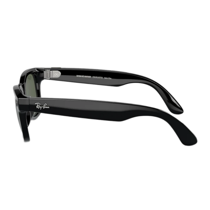Умные очки Ray-Ban Wayfarer Shiny Black/G15 Green (RW4006)