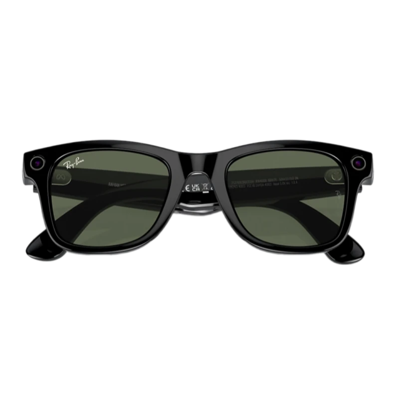 Умные очки Ray-Ban Wayfarer Shiny Black/G15 Green (RW4006)
