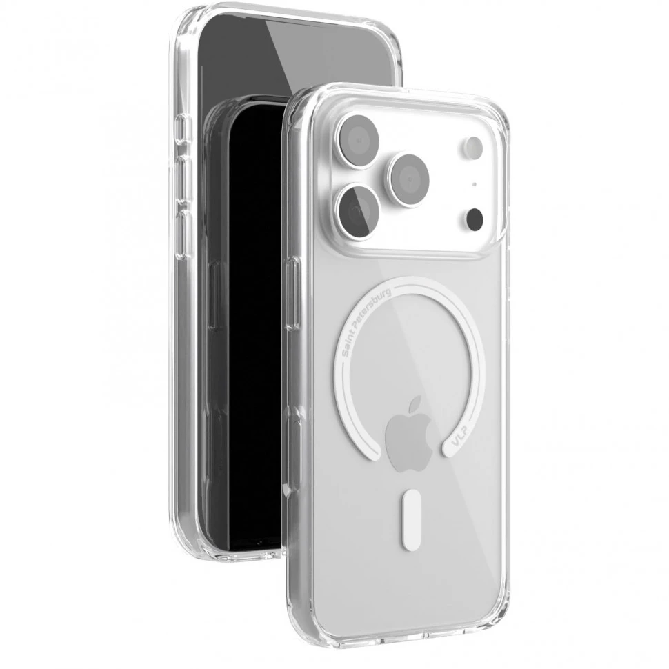 Чехол защитный VLP Diamond Case MagSafe для iPhone 17 Pro Прозрачный