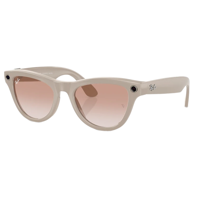 Умные очки Ray-Ban Skyler Shiny Chalky Gray/Cinnamon Pink (RW4010)