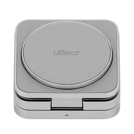 Беспроводное зарядное устройство uBear Balance 3 в 1 MagSafe Серебро