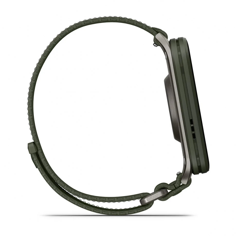 Умные часы Garmin Venu X1 Moss with Titanium Caseback and Moss ComfortFit Nylon Band (010-02980-01)