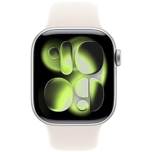 Умные часы Apple Watch Series 11 46mm Silver Aluminum Case with Light Blush Sport Band (S/M)